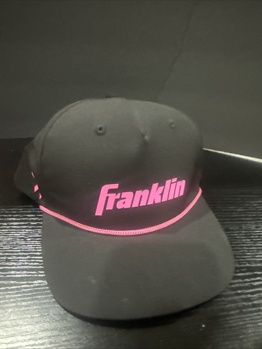 Franklin Sports Performance Workout Cap Black And Pink Breast Cancer Awareness